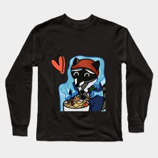 Racoon ramen jutsu Long Sleeve T-Shirt